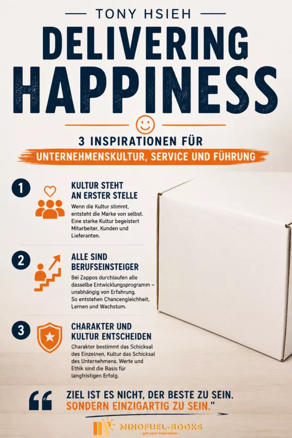 Delivering Happiness – 3 Inspirationen für Unternehmenskultur, Service und Führung Delivering Happiness – 3 Inspirationen für Unternehmenskultur, Service und Führung