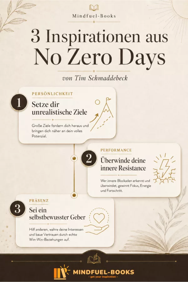 No Zero Days - 3 Inspirationen für Karriere, Fokus und persönliches Wachstum