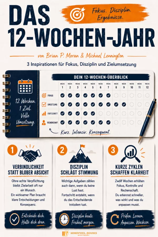 Das 12-Wochen-Jahr – 3 Inspirationen für Fokus, Disziplin und Zielumsetzung